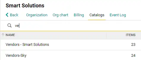 Quick Catalog search in Pyrus
