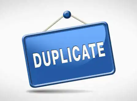 Duplicate payment